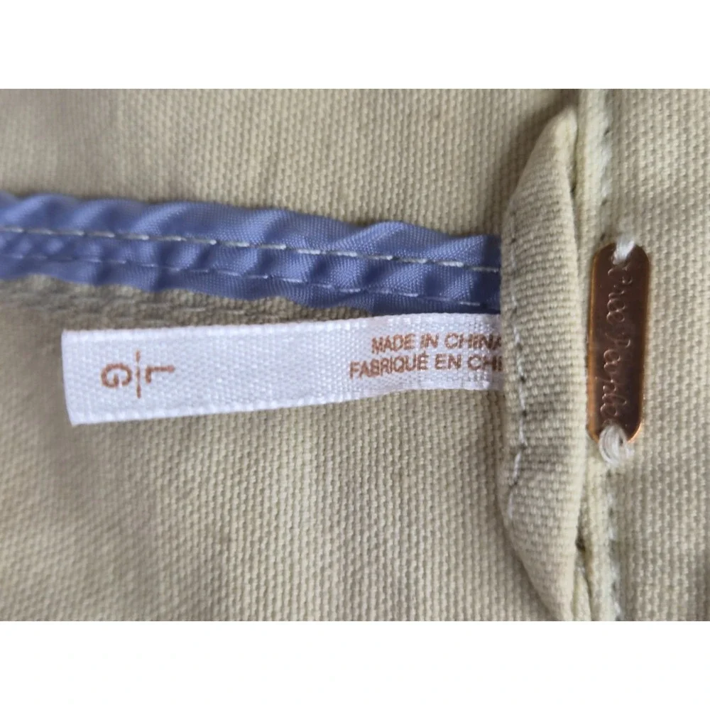 Free People Military Jacket Women Large Beige Utility Pockets Full Zip Mock Neck - Picture 7 of 16